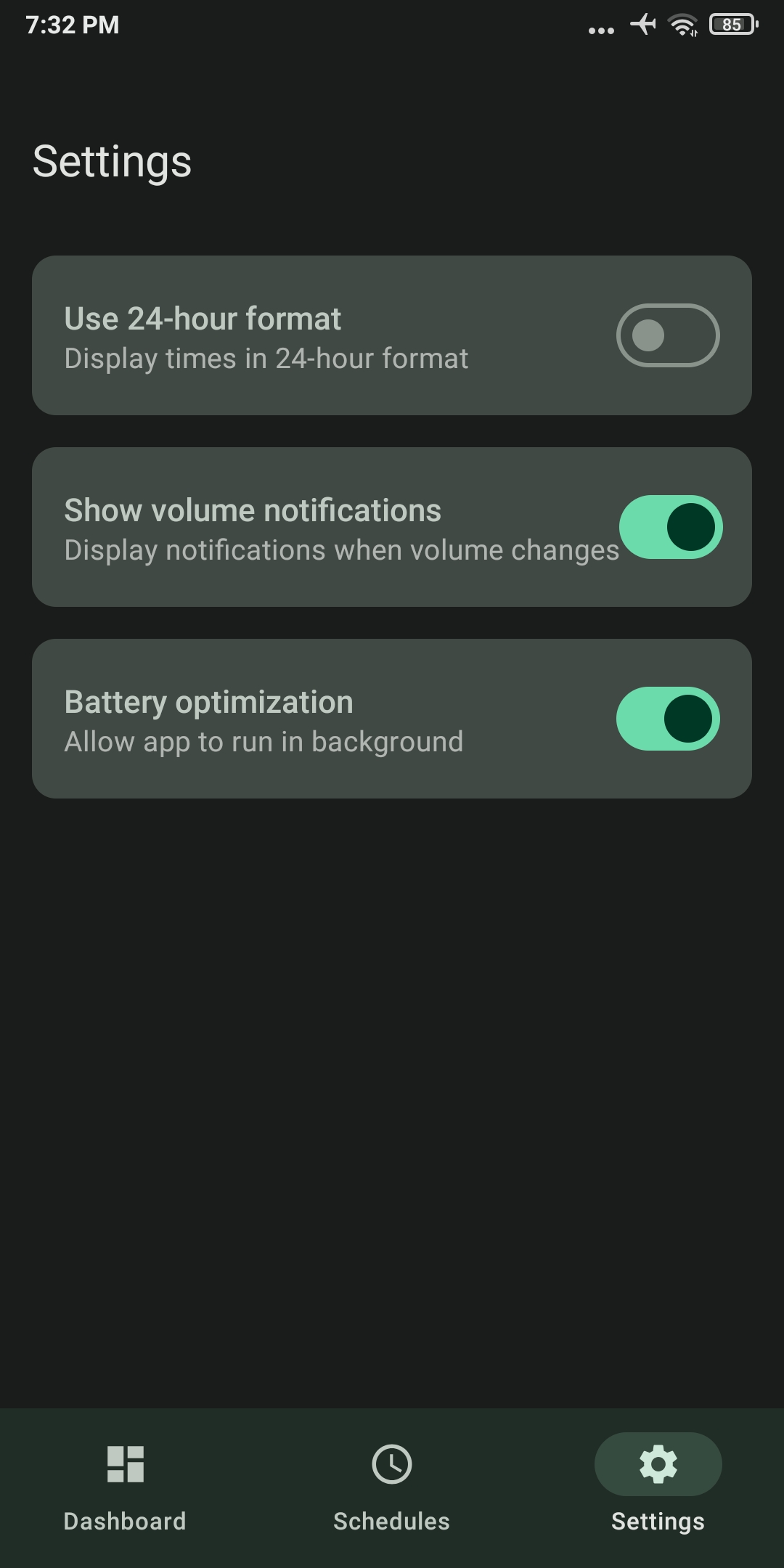 Override notification when needed screenshot